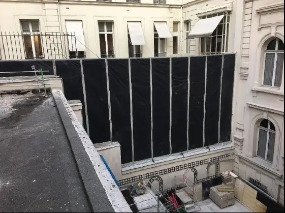 Bâche acoustique de chantier