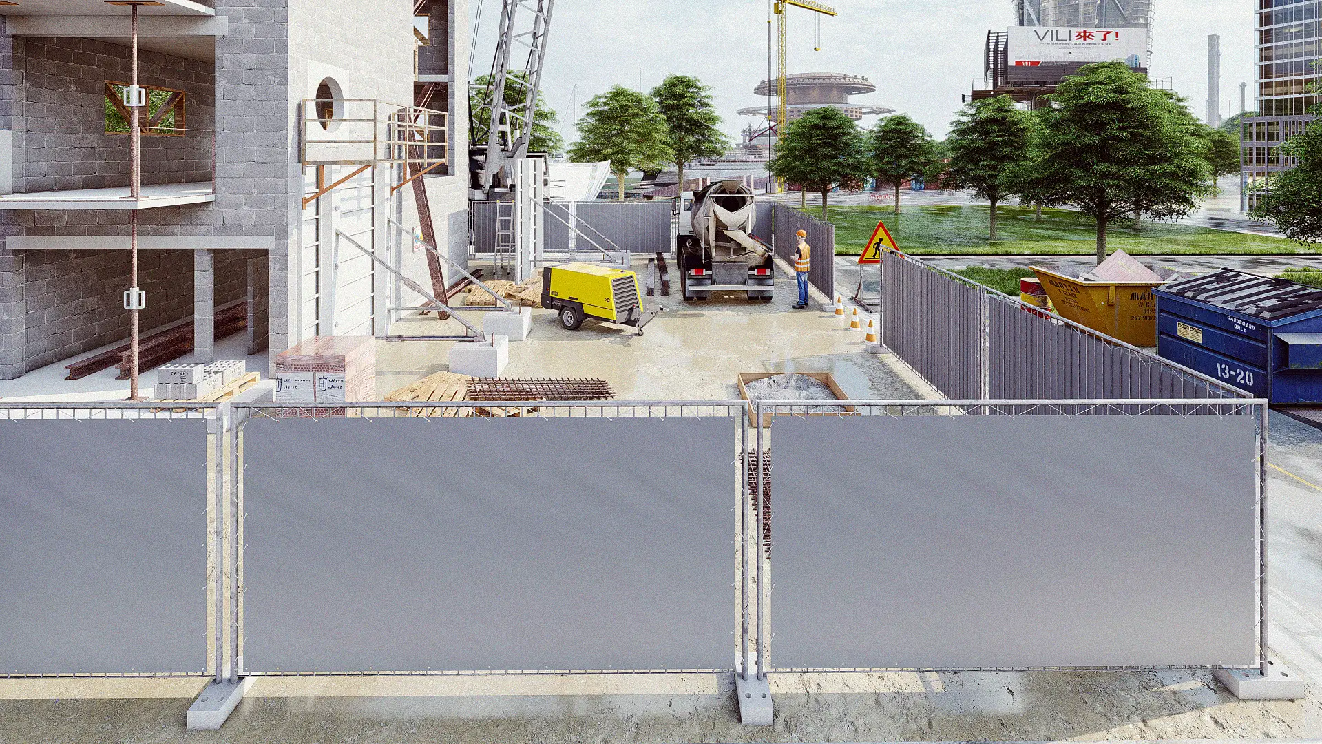 bâche acoustique de chantier