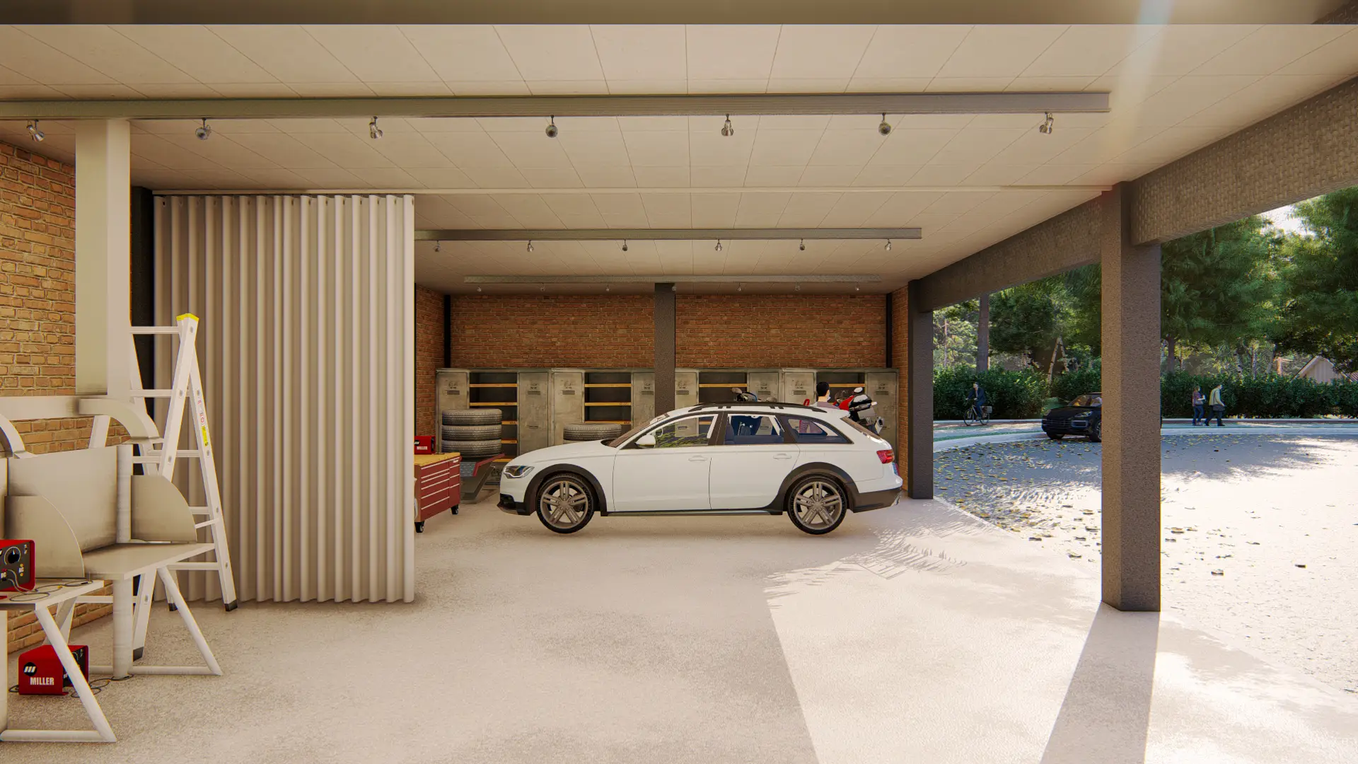 rideau de séparation atelier